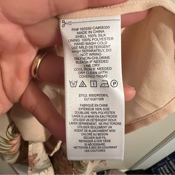 NWT Equipment Femme Illumina Floral Print Tie Silk Midi Dress Sun Kiss Orange - Picture 13 of 16